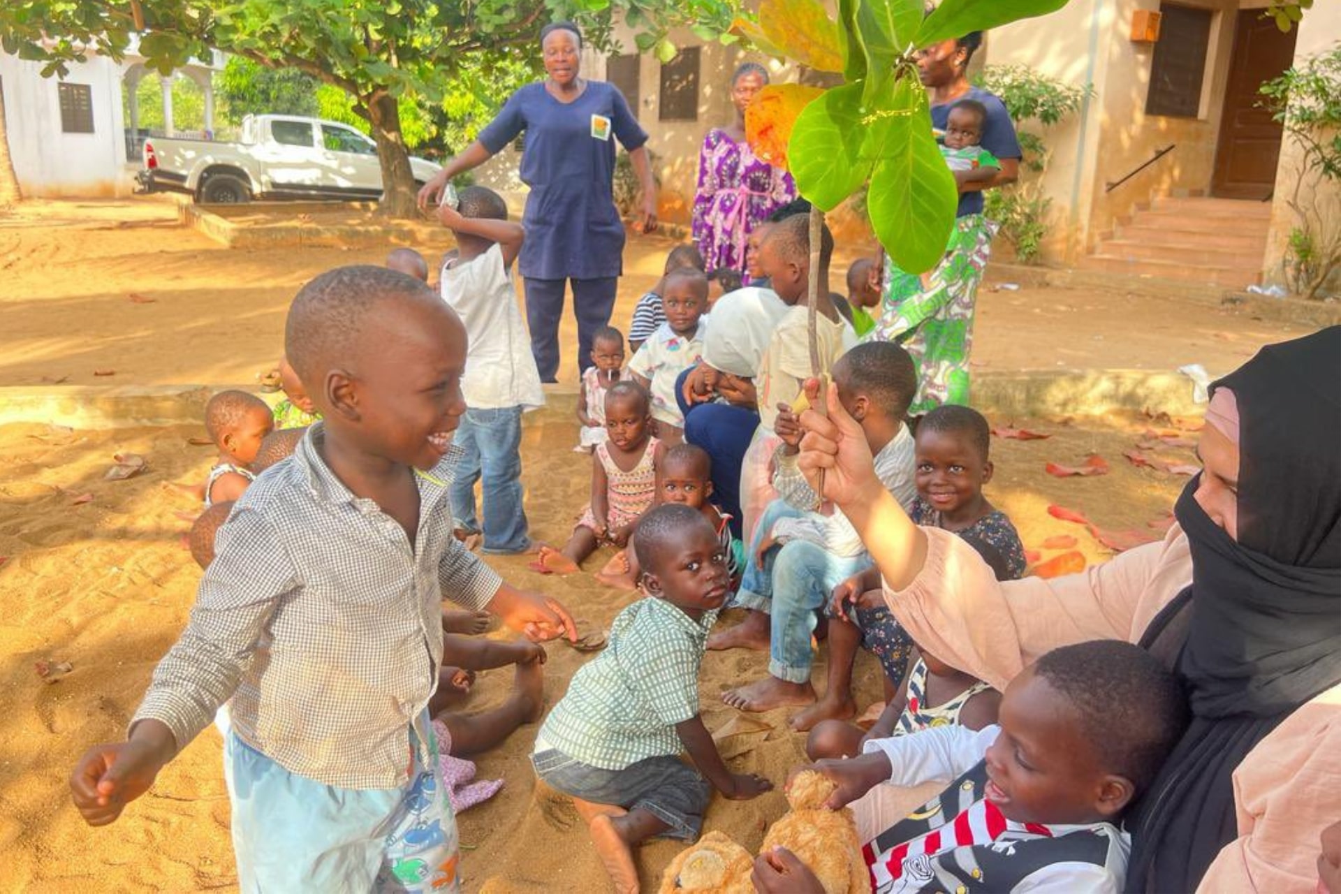 Orphanage in Southern Benin children enjoying time